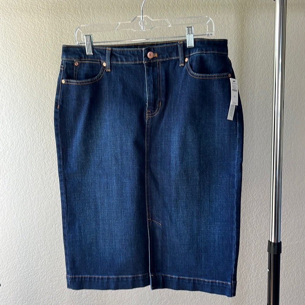 Talbots Jean skirt size 10